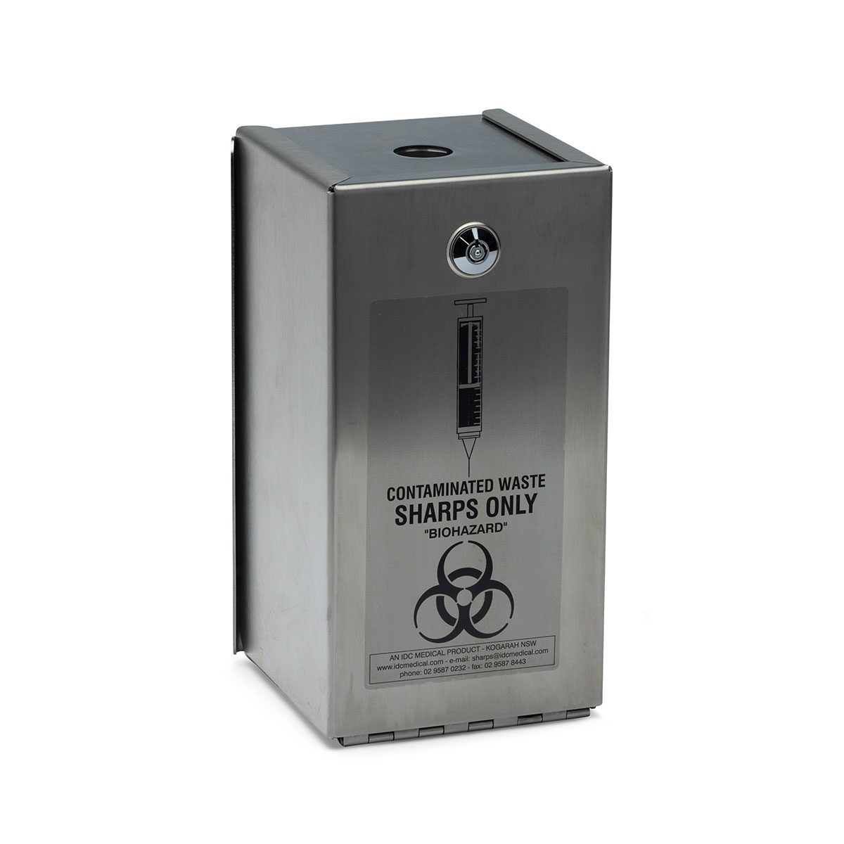 Stainless Armour Steel Safety Hinged Case for 2L Sharps Container