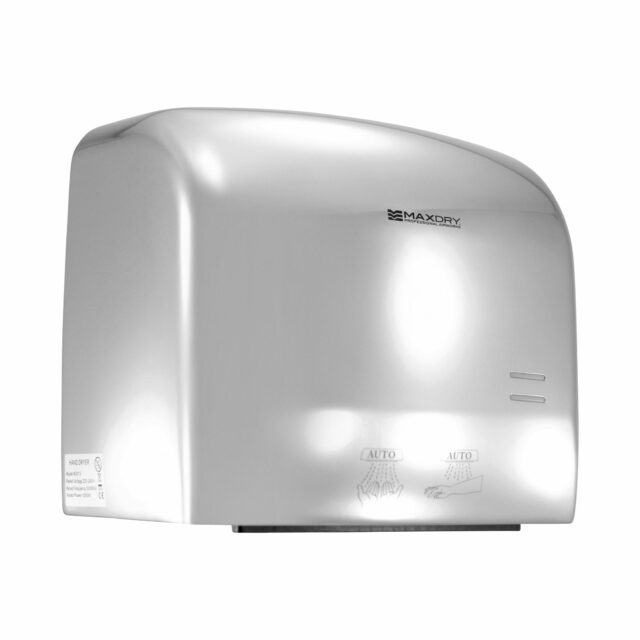 SaverMAX High Speed Hand Dryer, Polished Stainless Steel, Chrome