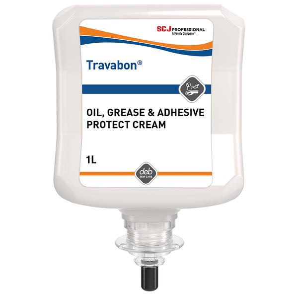 Deb 1L Cartridge Travabon Oil Grease and Adhesive Protect Cream