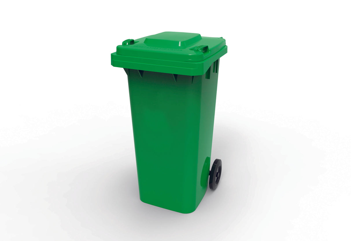 Oates Green Wheelie Bin, 120 L