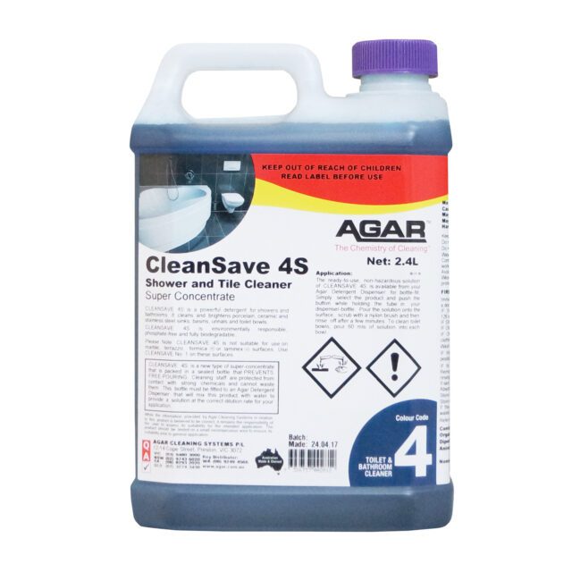 Agar CleanSave 4S Shower and Tile Cleaner, 2.4L