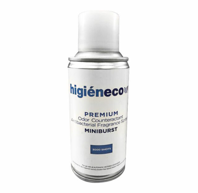 Higieneco MiniBurst 1.0 Green Tea Automatic Aerosol Air Freshener Fragrance Refill, Antibacterial, 3000 Sprays, 110 mL