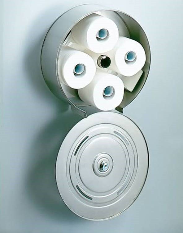 Stainless Steel 4 Station Toilet Roll Carousel Dispenser